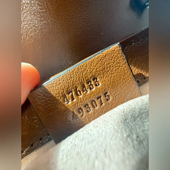 🎀Brand New Gucci Brown Diagonal Matelassé Leather Super Mini Marmont 🎀 - Picture 11 of 12